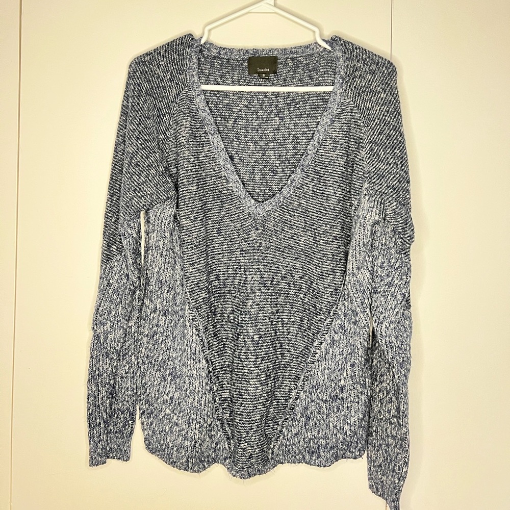 Blue vneck sweater